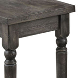 Weathered Grey Dining Bench with Turned Legs B062P189065