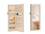 Jewelrys and Storage, 47.2-Inch Tall Lockable Wall or Door Mounted Jewelry Armoire 76995471