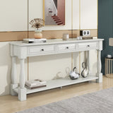 Console Table 63" Long Console Table with Drawers and Shelf for Entryway, Hallway, Living Room 75394692