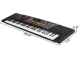 54-Key Electronic Keyboard for Kids - 10 Timbres/10 Tempos, Record/Playback Microphone/Headphone 13816737