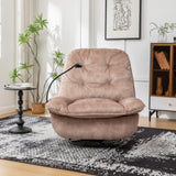 Natural brown recliner, reclining lazy mobile phone holder, large and comfortable reading W1170P183282