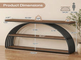 63 Inch 3 Tier Console Table Arched Frame Entryway Sofa Table 63876056