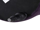Dawn Tufted Round Ottoman Nailhead Accents, Purple Velvet B2719P238412