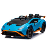 ZUN Lamborghini Huracan Sto 24V Kids Electric Ride-On Drift Car: Speeds 1.86-5.59 MPH, Ages 3-8, Foam W1578P210769