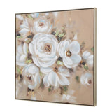 36" x 36" Square Framed Wall Art Flower Canvas Print, Home Decor for Living Room Kitchen Foyer W2078130327