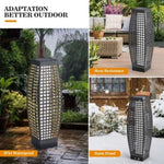 ZUN Solar Powered Outdoor Floor Lamp,Outdoor Solar Lanterns,Waterproof Weather Resistant Patio Light for 35355282