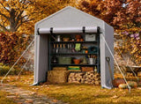 3x6 FT Storage Shed, Heavy Duty Bike Tent 06448681