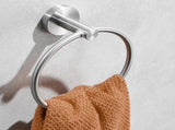 High Quality Rustproof 304 Stainless Steel Brushed Silver Polishing Bathroom Accessories Set Robe 36588687