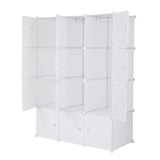 12 Cube Organizer Stackable Plastic Cube Storage Shelves Design Multifunctional Modular Closet 88526165
