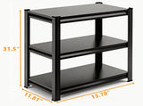 3-Tier Metal Storage Rack with Adjustable Shelves, Multi-purpose Organizer for Living Room, Kitchen, 82621458