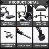 Gaming Chair, Ergonomic Video Game Chair for Adults, Adjustable Height Pu Leather Gamer Chair Office 07925118