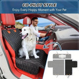 ZUN Dog rear seat waterproof car seat protector with side wings, scratch resistant dog rear seat 57484469