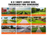 3.2OZ Woven Weed Barrier Landscape Fabric 6 x 100FT, High Permeability Weed Control Mat with Green 35582972