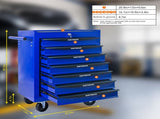 Rolling Metal Tool Chest with 7 Drawers, 20" 7-Drawer Tool Chest Cabinet with Ball Bearing Drawer W1102P298222