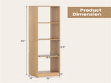 Space-Saving 5-Tier Bookcase, 4-Cube Open Storage Shelf for Living Room Study-Space-Saving 06076344
