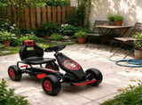 Kids Pedal Go Kart with Ergonomic Comfort, Outdoor Ride-on Car with Tough Wear-Resistant Tread for 98075020