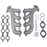 ZUN LS Swap Cast Iron Manifold Headers for Chevy Corvette Camaro LS1 LS2 LS3 9988-R-BLEM 38435123