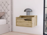 Macadamia Dual-Shelf Display Nightstand B062P175141