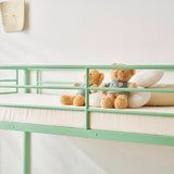 Twin Over Twin Bunk Bed for Kids Teens Adults, Heavy Duty Metal Bunk Bed with 30025926