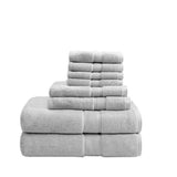 ZUN 100% Cotton 8 Piece Antimicrobial Towel Set B03599312