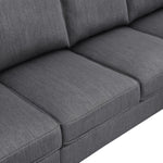 ZUN [New] 104.3*78.7" Modern L-shaped Sectional Sofa,7-seat Linen Fabric Couch Set with 68288561