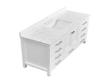 60'' Bathroom Vanity, Freestanding Vanity Top with Single basin Solid Wood Frame Bathroom Storage W1059P338728
