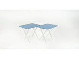 Modern Solid Wood Folding Tray Tables, Set of 2, Seaside 71160664