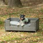 ZUN Dog Bed, Pet Bed, Pet Enclosures, Pet Outdoor Pet Patio Seasonal PE Wicker Pet W170390111