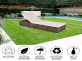 Outdoor Leisure Rattan Furniture Pool Bed / Chaise -Grey 69458607