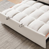 ZUN 1 versatile foldable sofa bed in 3 lengths, modern sofa sofa sofa velvet pull-out bed, adjustable 58380757