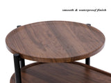 Small Coffee Tables 2-tier Modern Sofa Side Table with Wood Storage Shelf Living Room End Tables 48074835