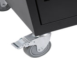 Mobile Charging Cart and Cabinet for Tablets Laptops 30-Device With Combination Lock--Black W110258997