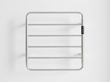 18.7" Heated Towel Rack for Bathroom,Wall Mounted with Intelligent Touch Screen Timer, 6-Bar Towel 60822670