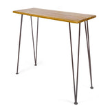 ZUN DENALI INDUSTRIAL WOOD AND METAL BAR TABLE 61327.00