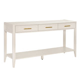 U_STYLE High-Quality Entryway Console Table with Vertical Stripe Drawers, Long Legs,Suitable for N711P190531K