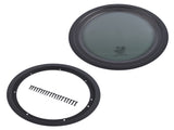 Round Fixed RV Window 12" Tinted Window for RV Camper Caravan with Trim Ring Fit for 1-5/8" 66387046