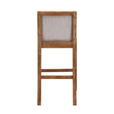 30.5 Inch Height Bar Stools set of 2, Rubber wood Frame,fabric Sponge cushion and Upholstered N780P192217N
