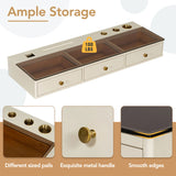 Self-pickup is not supported.47" Floating Shelf with Drawer, Multi-Purpose Wall-Mounted Vanity 59433354