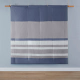 Queen Striped Comforter Set with Bed Sheets B03595909