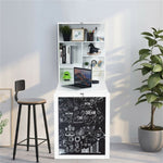 ZUN White wall mounted office desk 07405547