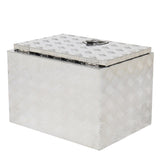 24" Aluminum Under Body Toolbox 5 Bar Tread Silver 25580335