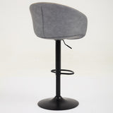 ZUN Adjustable Swivel Bar Stools, Mid-Century Modern PU Leather Upholstered Counter Height Bar Stool, W1143P173512