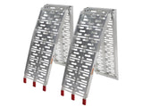 2pcs Aluminum Folding ATV Ramps Silver 84340362