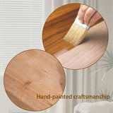 62" Modern Rustic Console Table Solid-Look Engineered Wood Entryway Table W2729P270754