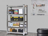 150 x 75 x 30cm 5 Tiers Galvanizing Storage Rack Gray 22948023