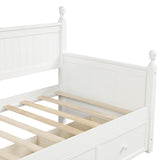 Wood Daybed with Three Drawers ,Twin Size Daybed,No Box Spring Needed ,White 78841102