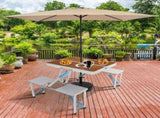 136*85.5*67cm 50kg Aluminum Alloy And Chair One Piece Camping One Piece 07855619