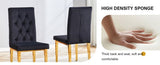 2 piece dining chairs.The gold metal legs complement the black velvet, showcasing a perfect blend of W1151131994
