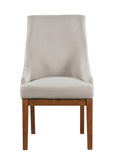 Gilsea Fabric, Brown Synthetic Leather & Brown Finish Side Chair B2726P320910