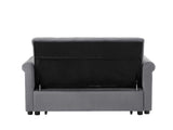 Artemax 55'' Modern Shiny Velvet Convertible Loveseat Sleeper Sofa Couch w/ 2 Lumbar Pillows, W668100736